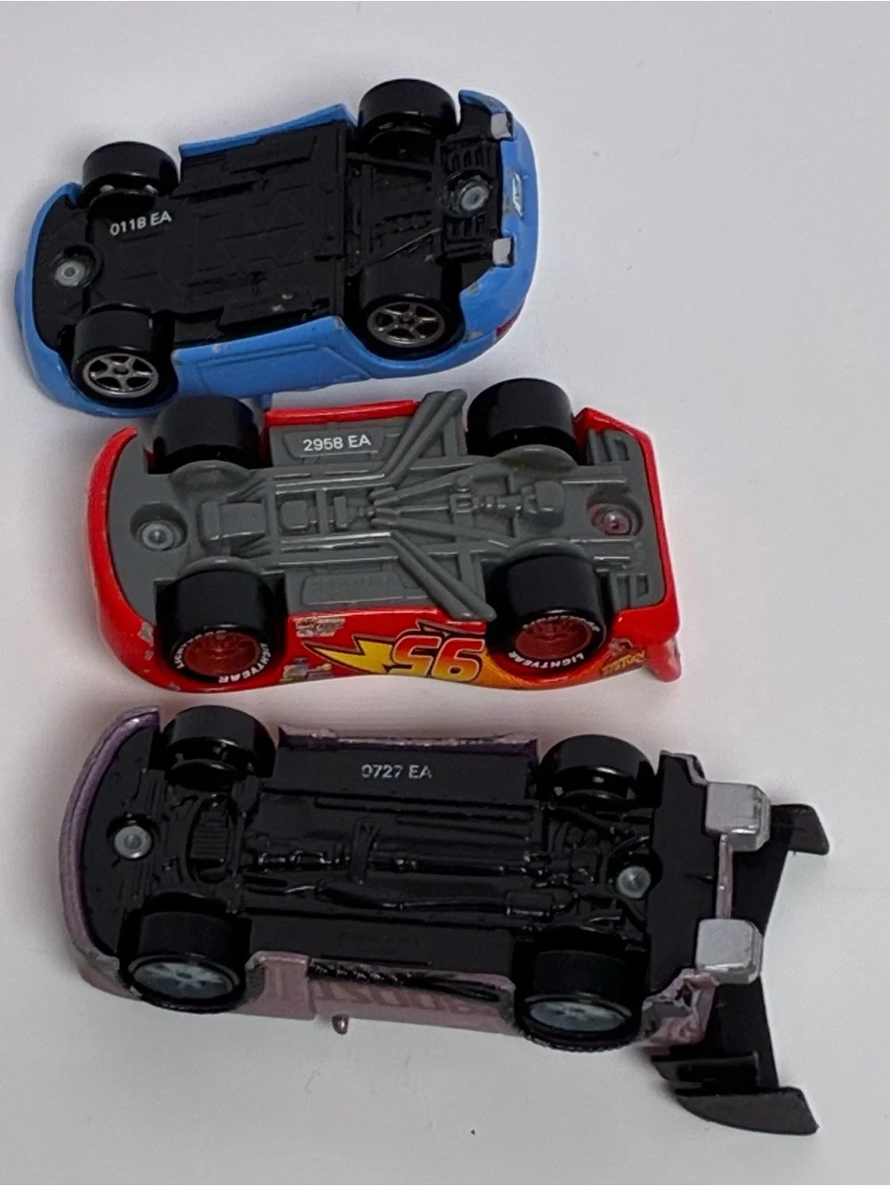 Disney Pixar Diecast Cars Set of 3 LIGHTNING MCQUEEN BOOST SALLY CARRERA